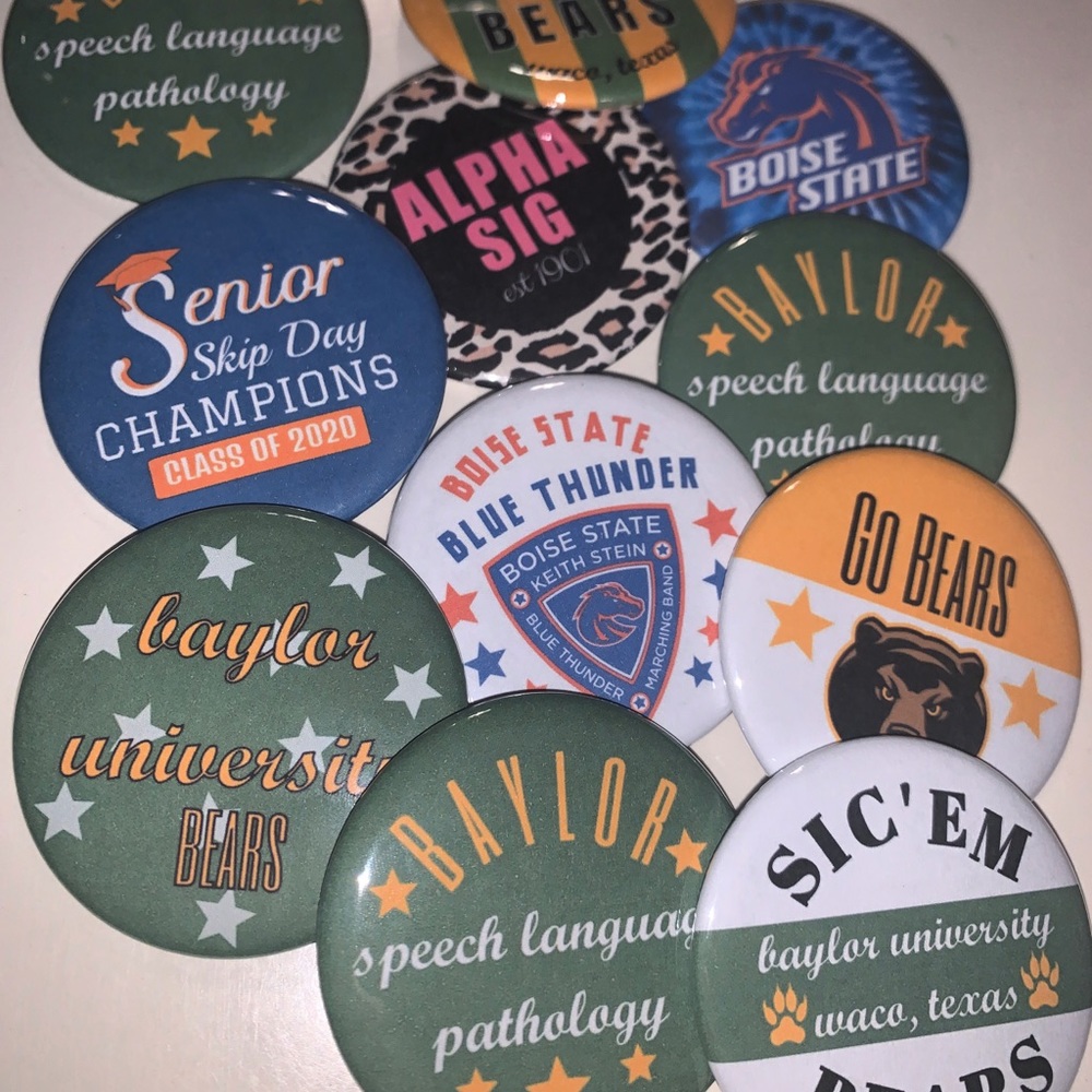 college, sorority, event buttons - Picture 3 of 6